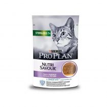 Вологий корм Purina ProPlan Sterilised для кастрованих котів старше семи років, з індичкою, 85 г