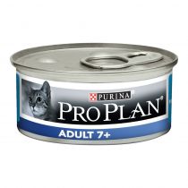 Вологий корм Purina ProPlan Senior для котів старше 7 років, з тунцем, 85 г