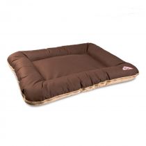 Лежак Природа Askold №4 для собак, бежево-коричневий, 80×60×13 см