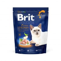 Сухий корм Brit Premium By Nature Indoor для дорослих котів, що мешкають у приміщенні, з куркою, 300 г