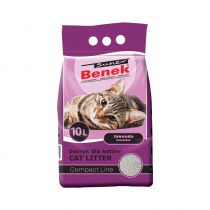 Бентонітовий наповнювач Super Benek Compact для котячого туалету, з ароматом лаванди, 10 л