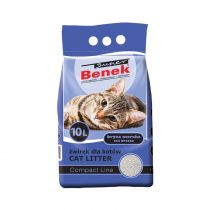 Бентонітовий наповнювач Super Benek Compact для котячого туалету, з ароматом морської свіжості, 10 л