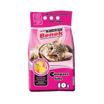 Бентонітовий наповнювач Super Benek Compact для котячого туалету з ароматом цитрусової свіжості, 10 л.