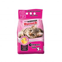 Бентонітовий наповнювач Super Benek Compact для котячого туалету, з ароматом цитрусової свіжості, 5 л