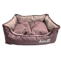 Лежак AnimAll Nena VELOURS CACAO, для котів, S, 45x35x16 см