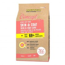 Сухий корм Natyka Concept Cats Adult Skin&Coat для здорової шкіри та блиску шерсті котів, лосось і курка, 2 кг