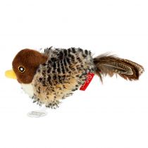 Іграшка GiGwi Melody Chaser Пташка зі звуковим чіпом і котячою м'ятою, для котів, штучне хутро, 13 см