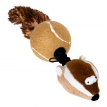 Іграшка GiGwi Catch&Fetch Барсук з двома пищалками, для собак, 32 см