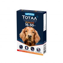 Антигельмінтна таблетка Superium Тотал для собак вагою 16-30 кг