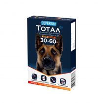 Антигельмінтна таблетка Superium Тотал для собак вагою 30-60 кг