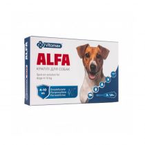 Краплі Vitomax ALFA протипаразитарні, для собак вагою від 4 до 10 кг, 1.6 мл, 1 піпетка