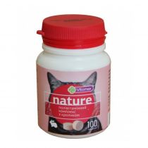 Полівітамінний комплекс Vitomax Nature для котів, з кроликом, 50 г, 100 таб