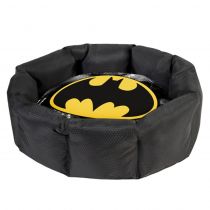 Лежанка Waudog Relax для собак, розмір M, зі змінною подушкою, малюнок "Бетмен 2", 52×42×19 см