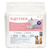 Підгузки Magic Pet для собак (сук), розмір L, 53×26 см, 10 шт