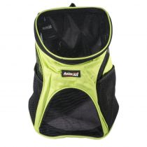 Рюкзак-переноска AnimAll для собак і котів, нейлон, зелений, 31×25×35 см