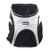 Рюкзак-переноска AnimAll для собак і котів, нейлон, сірий, 31×25×35 см