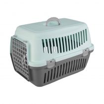 Переноска AnimAll CNR-134 для кошек и собак, серо-мятная, 58×42×42 см