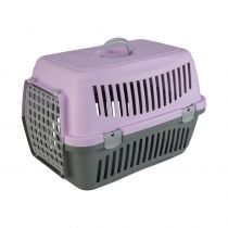 Переноска AnimAll CNR-134 для кошек и собак, серо-фиолетовая, 58×42×42 см