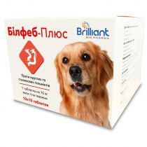 Антигельмінтні пігулки Білфеб-Плюс для собак, 10 табл