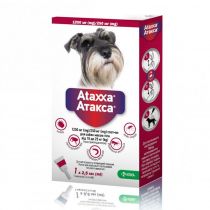Краплі KRKA Ataxxa Спот-Он від бліх та кліщів для собак вагою 10-25 кг, 2.5 мл
