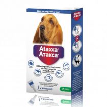 Краплі KRKA Ataxxa Спот-Он від бліх та кліщів для собак вагою від 25 кг, 4 мл