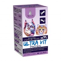 Вітамінно-мінеральний комплекс Modes Ultra Vit Protein з протеїном, для собак та котів, 140 табл