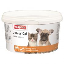 Мінеральна добавка Beaphar Junior Cal для цуценят і кошенят, 200 г