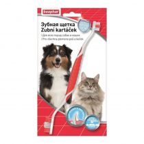 Зубная щетка Beaphar Toothbrush для собак и кошек, двусторонняя, 1 шт