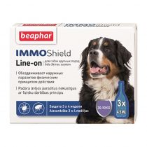 Краплі Beaphar IMMO Shield Line-on краплі від бліх, кліщів та комарів для собак вагою від 30 кг, ціна за 1 піпетку