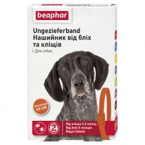 Нашийник Beaphar Ungezieferband від бліх та кліщів для собак, помаранчевий, 65 см
