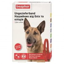 Нашийник Beaphar Ungezieferband від бліх та кліщів для собак, червоний, 65 см