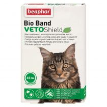 Ошейник Beaphar Bio Band Veto Shield от блох, клещей и комаров, для кошек и котят, био, 35 см