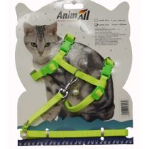 Поводок+шлея AnimAll на блистере для кота, 10х1200 мм