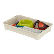 Переноска Ferplast Carrier Atlas 10 Open Organizer для котів, собак і гризунів, біло-синя, 48×33×34 см