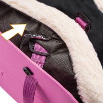 М'яка сумка-переноска Ferplast With-Me Bag Winter Purple для дрібних собак до 8 кг, пурпурна, 43.5×21.5×27 см