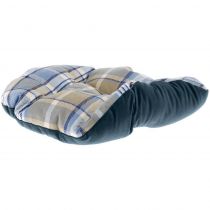 Лежак з двосторонньою подушкою Ferplast Charles 70 Bedding Blue для котів і собак, 68×47×25 см