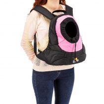 Рюкзак-переноска Ferplast Kangoo Large Pink Backpack для дрібних собак, рожева, 41.5×20×43 см