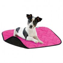 Підстилка AiryVest для собак, рожево-чорна, 100×70 см