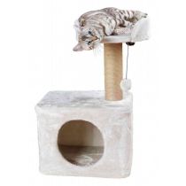 Дряпки з будиночком Trixie Romy для котів, 35х45х72 см, плюш, світло-сірий