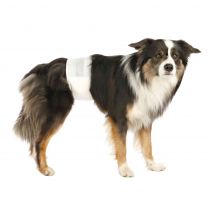Гігієнічна пов'язка Trixie для собак, розмір L-XL, біла, 60-80 см, упаковка 12 шт