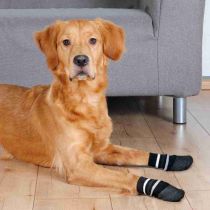 Шкарпетки Trixie з антиковзанням, для собак, бавовна з латексом, розмір M-L, чорний