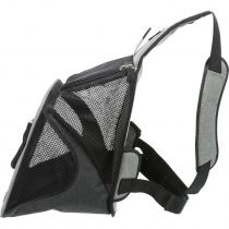 Рюкзак-переноска Trixie Savina для котів, чорно-сірий, 30×33×26 см