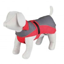 Попона-дощовик Trixie - Lorient для собак, 30 см, червоно-сірий