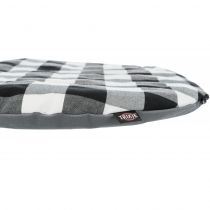 Лежак-матрас Trixie Scoopy для собак, чорний, сіро-білий, 44×31 см