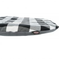Лежак-матрас Trixie Scoopy для собак, чорний, сіро-білий, 54×35 см
