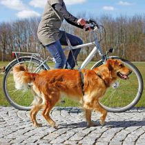 Поводок для поїздок на велосипеді Trixie, для собак, 1-2 м, 25 мм, чорний