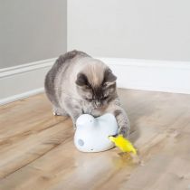 Електронна іграшка Croci Gatto качка для котів, автоматична, пластик, 7.5 см