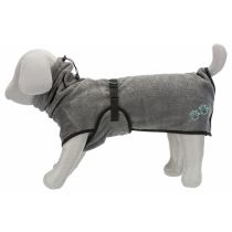 Халат-попона Trixie XS, махровий, для собак, 30 см, сірий