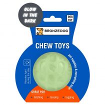 Іграшка-м'ячик для собак BronzeDog Chew Ball, Світлонакопичувальні, 7.5 см