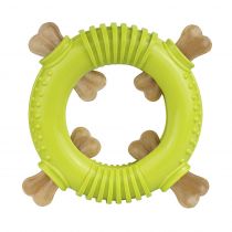 Іграшка-кільце для собак BronzeDog Smart Ring, мотиваційна, салатовий 16×3 см